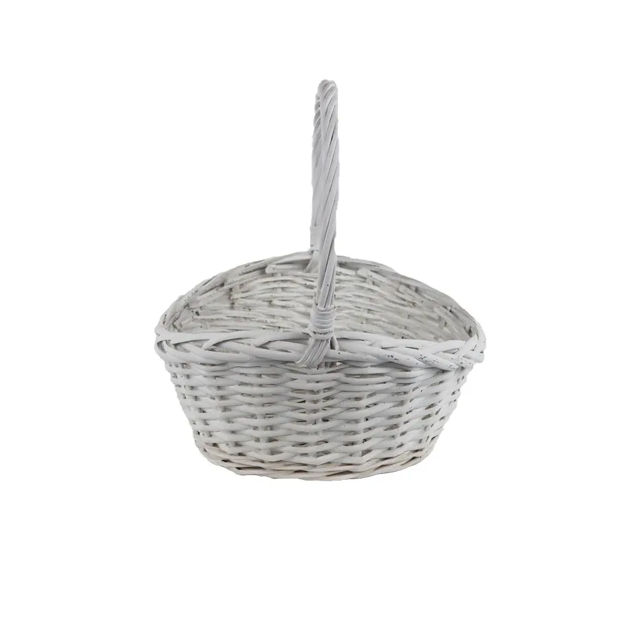 Wicker basket white P2221/A