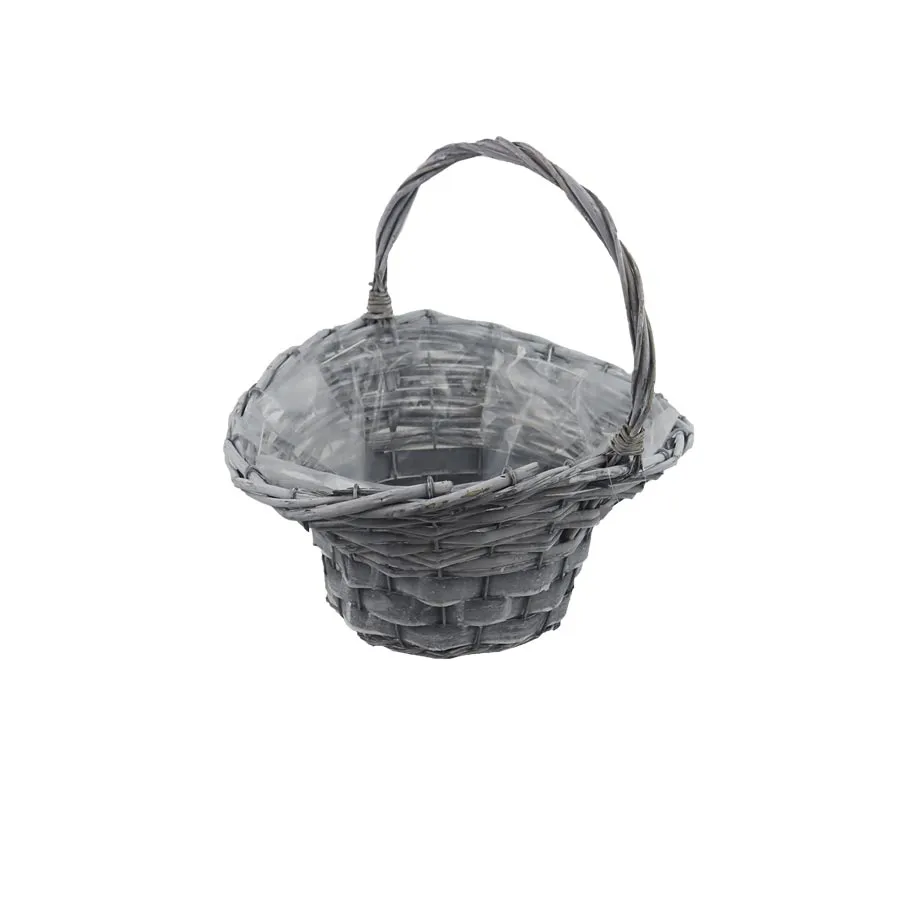 Decorative basket with plastic lining P2227/B