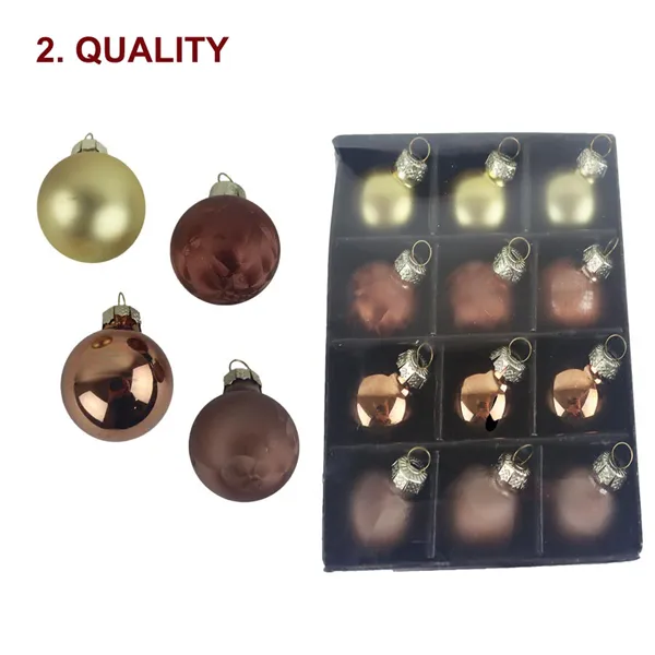 Christmas decoration, 12 pcs, 2. quality S0354-05 