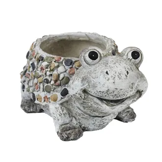 Decorative flowerpot turtle X1339