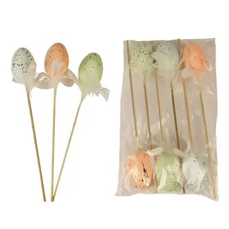 Egg on stick, 6 pcs X3832