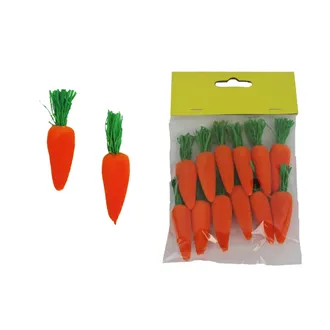 Carrot decoration, 12 pcs X5763