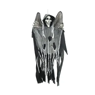 Winged reaper for hanging Halloween decoration X5899