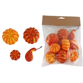 Decorative pumpkins 11 pcs X6130