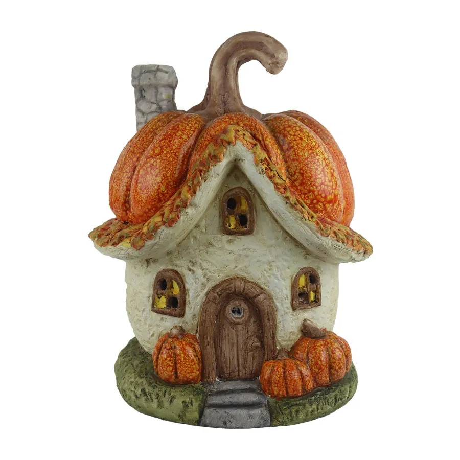 Pumpkin house with LED lighting X6160