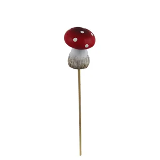 Decoration on stick fly amanita X6197