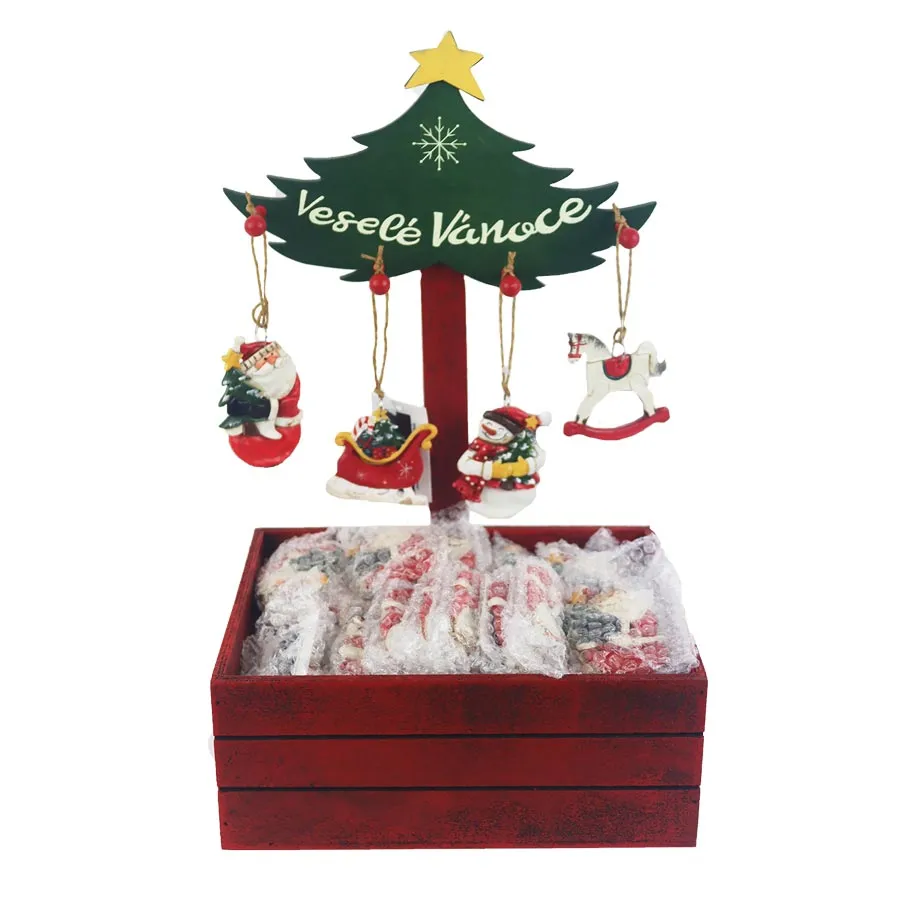 Box of decorations for hanging, 72 pcs X6383