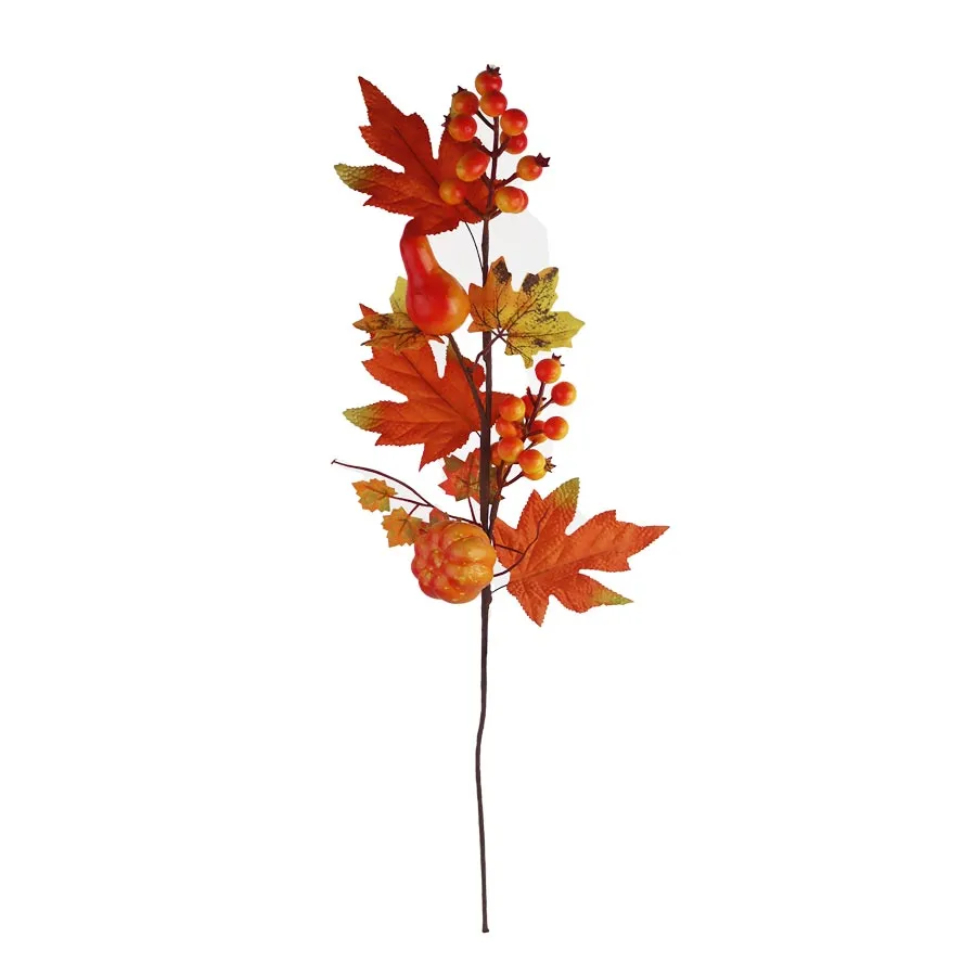 Decorative branch with pumpkin X6411