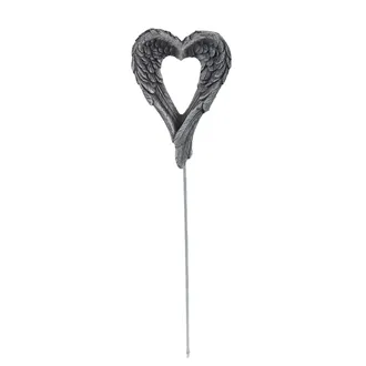 Funeral decoration – heart decoration on stick X6455