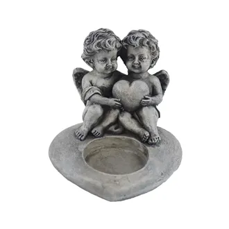 Tealight candle holder angel X6461