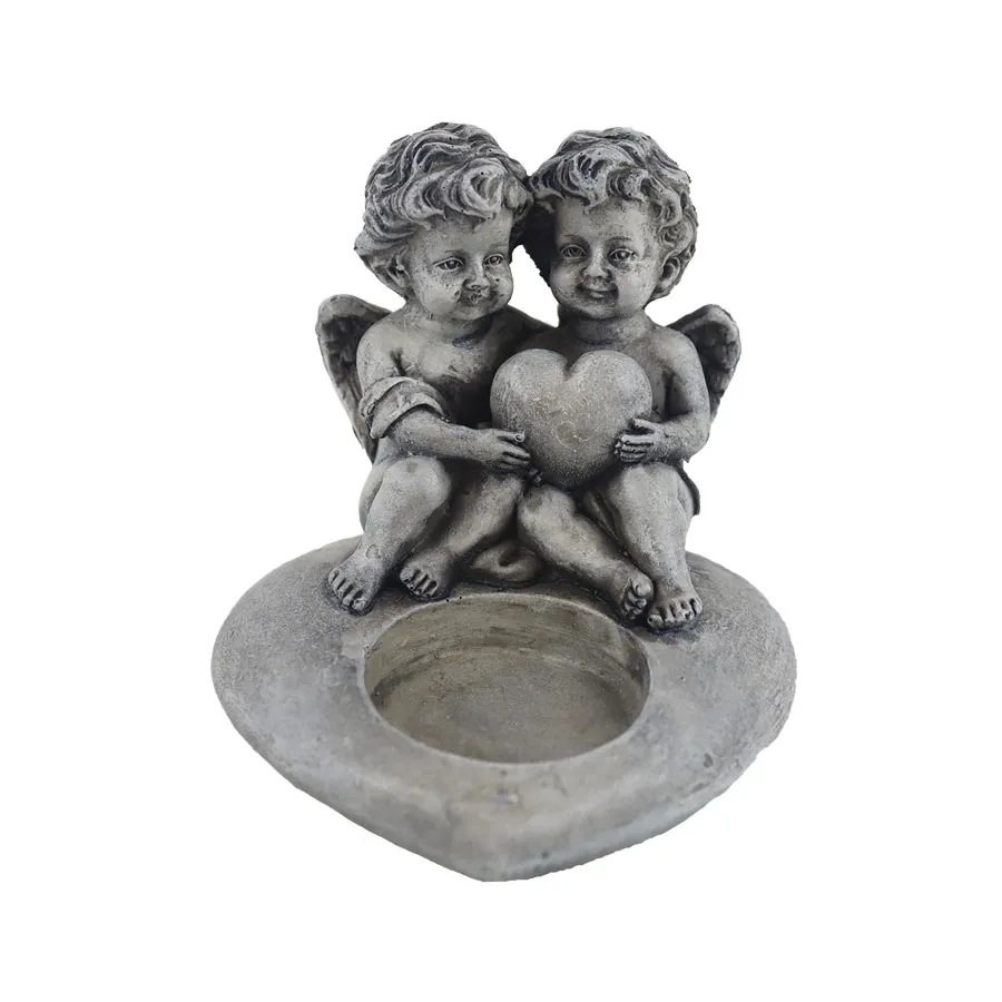 Tealight candle holder angel X6461