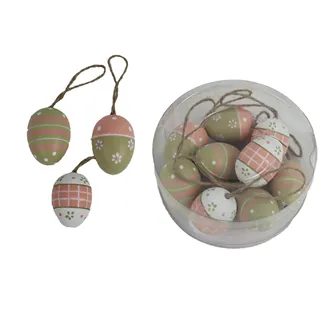 Easter eggs for hanging, 9 pcs X6824